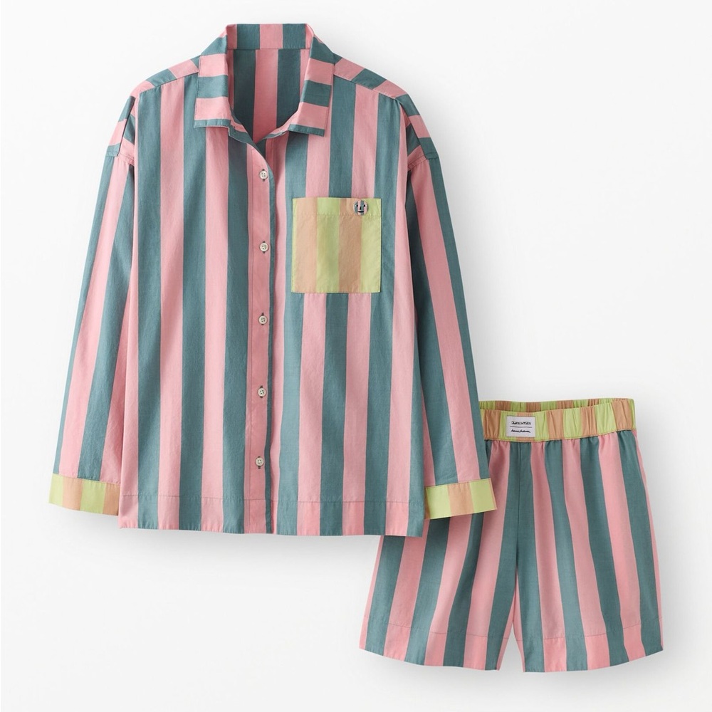 Dusen Dusen x Hanna Anderssom Women's Long Sleeve Poplin Pajama Set